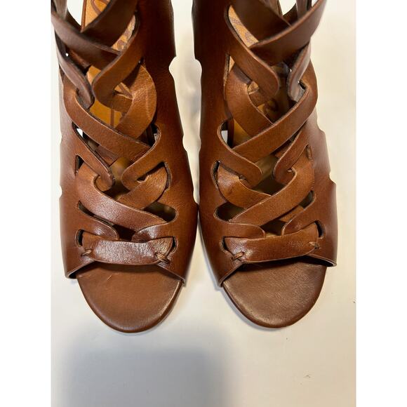 Zodiac Camila Women Zodiac‎ Camila Cognacle Peep Toe Sandals NIB